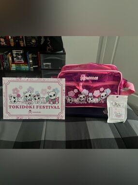 tokidoki Hot Pink Lucky Cat Bag